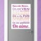 Sticker poster dans cette maison