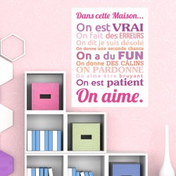 Sticker poster dans cette maison