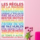 Sticker les règles de la maison multicolore