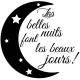 Sticker citation Les belles nuits