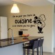 Sticker On ne peut pas faire de cuisine 