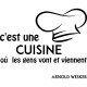 Sticker citation C'est une cuisine...