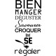 Sticker Bien manger, déguster...