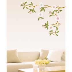 Sticker Arbre magnolia en fleurs