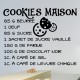 Sticker citation recette Cookies maison