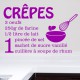 Sticker citation recette Crêpes ...