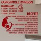Sticker citation recette Guacamole maison