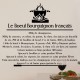 Sticker citation recette Le boeuf Bourguignon français