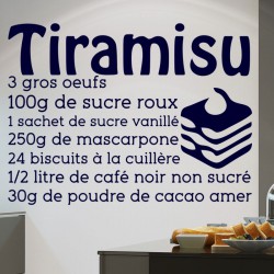 Sticker citation recette Tiramisu