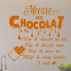 Sticker citation recette Mouse au chocolat