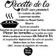 Sticker citation recette Tarte aux pommes