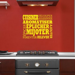 Sticker Cuisiner, aromatiser, épulcher,...