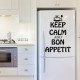 Sticker Keep calm and Bon appetit