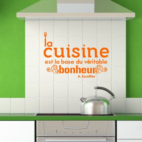Sticker citation cuisine de A. Escoffier