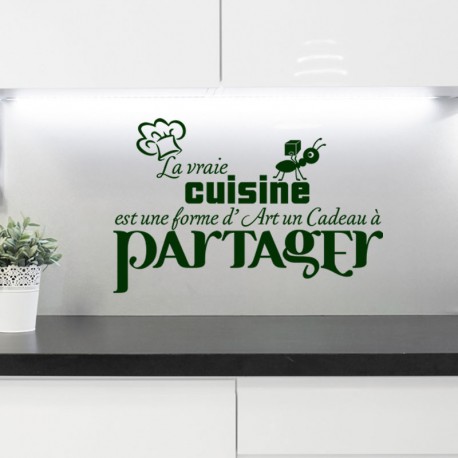 Sticker La vraie cuisine