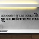 Sticker Les goûts & les couleurs