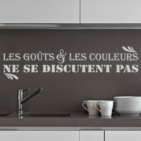 Sticker Les goûts & les couleurs