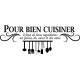 Sticker Pour bien cuisiner