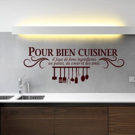 Sticker Pour bien cuisiner