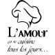 Sticker “L’amour ça se cuisine…”