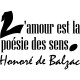 Sticker L'amour de Honoré de Balzac