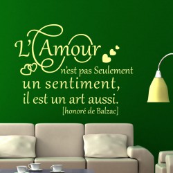 Sticker L'amour est un art