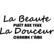 Sticker La Beaute plaît aux yeux