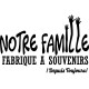 Sticker Notre famille fabrique à souvenir