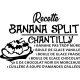 Sticker recette Banana split