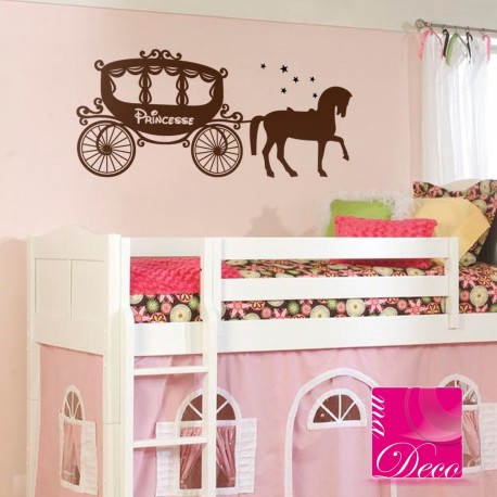 Sticker Carosse de princesse