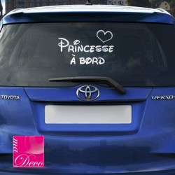 Sticker Princesse à bord