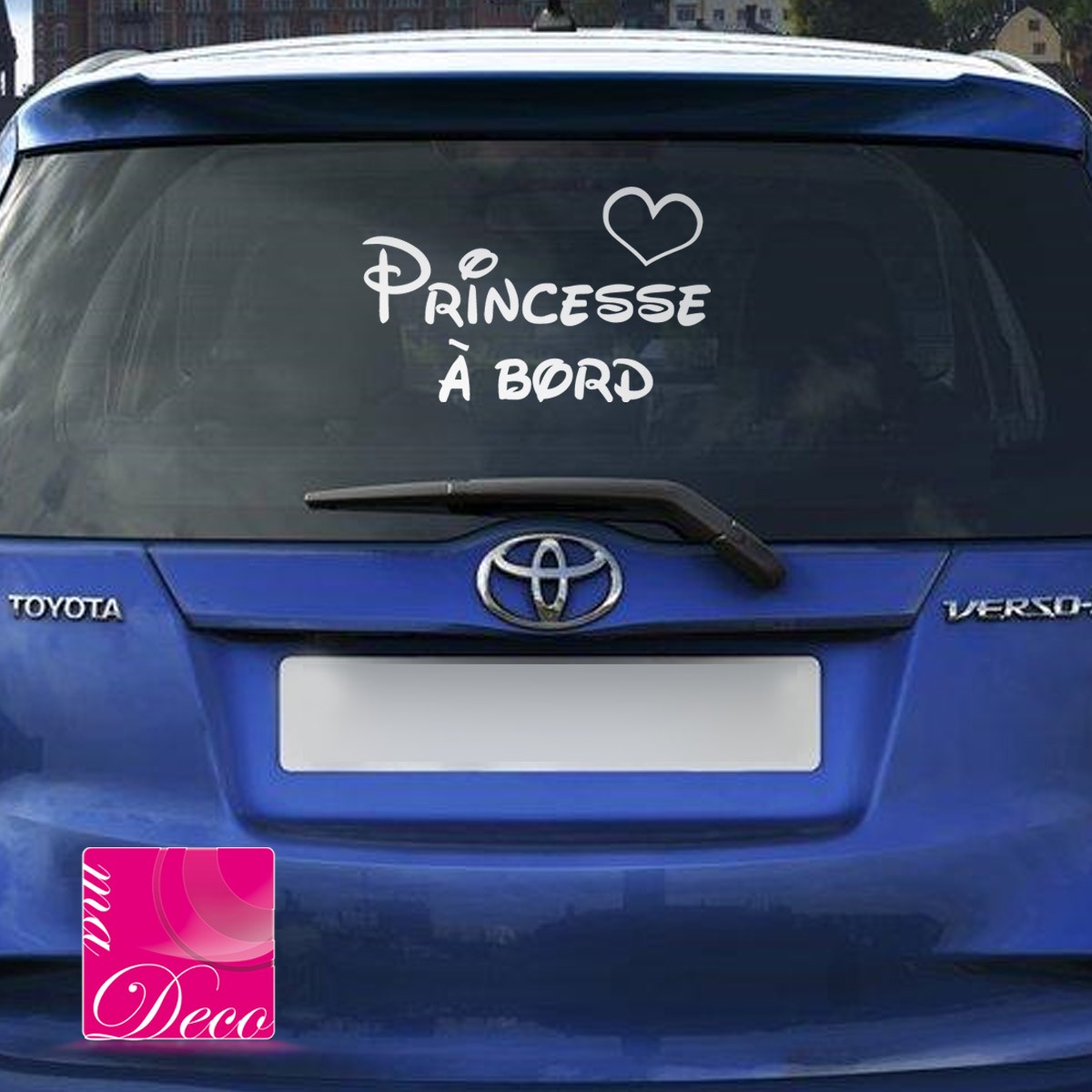 Acheter Autocollant de voiture motif princesse à bord, décoration de  carrosserie de voiture, fenêtre de porte de voiture