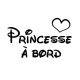 Sticker Princesse à bord