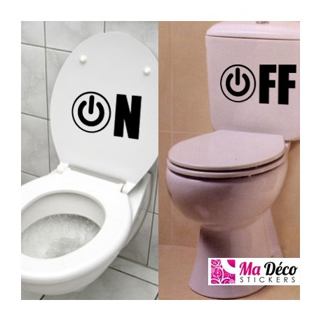 Sticker Wc on-off