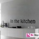 Sticker in the kitchen