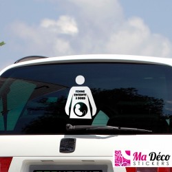 Stickers femme enceinte à bord