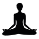 Sticker méditation yoga