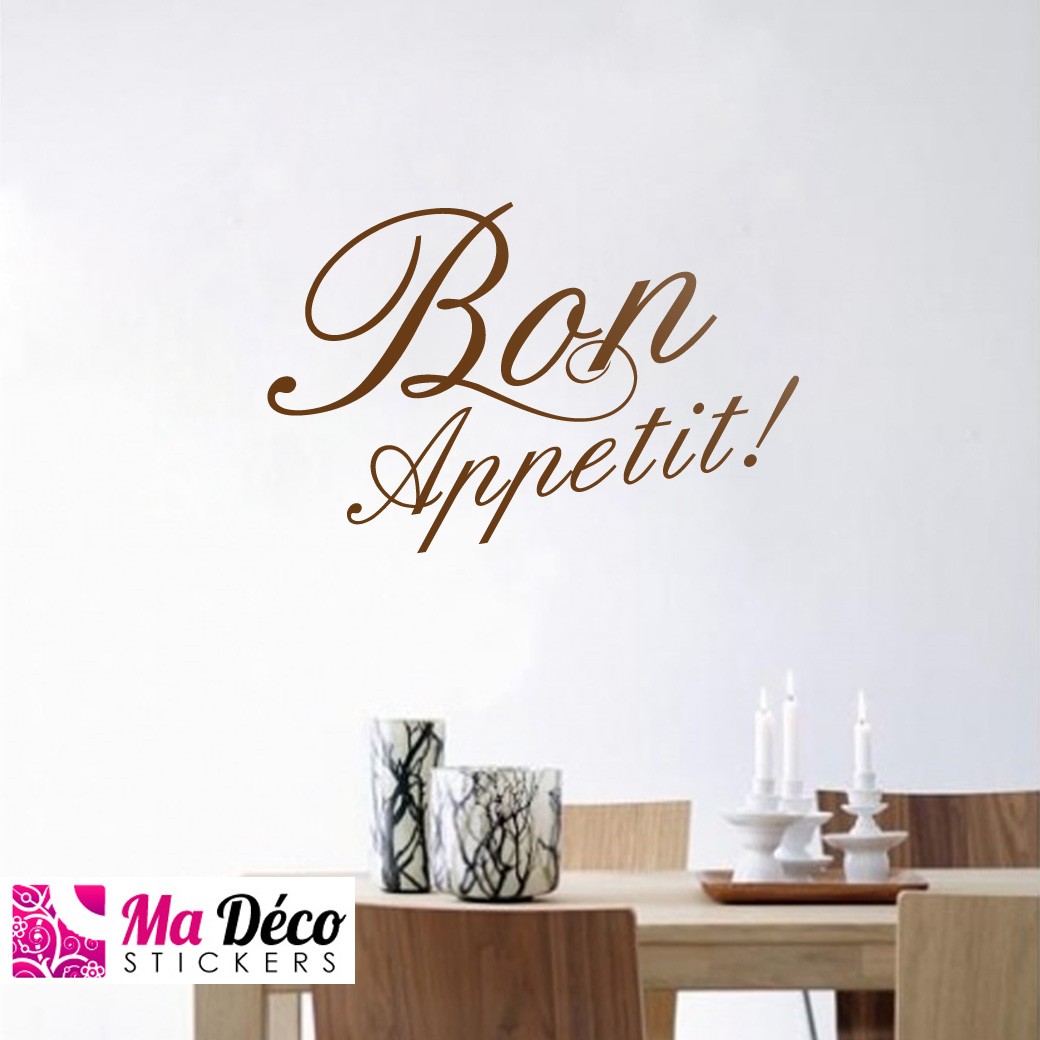 Stickers Bon appetit ! cheap - Stickers Kitchen discount - wall stickers -  madeco-stickers