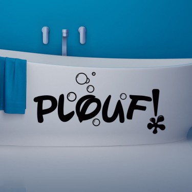 Sticker Plaque pour WC 1 pas cher - Stickers Toilettes WC discount - stickers  muraux - madeco-stickers